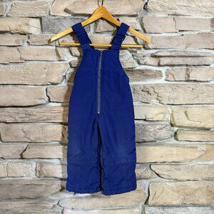 Vintage Climate Control Toddler Snow Bib Overalls 2T Blue Insulated Winter Pants